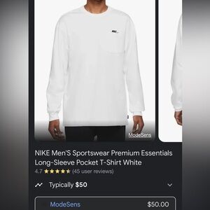 Nike long sleeve tee NWT